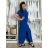 Langärmeliges Kurzarmkleid für Damen in Übergröße (M / L / XL / 2XL ONE SIZE) ITALIAN FASHION IMD22489