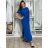 Langärmeliges Kurzarmkleid für Damen in Übergröße (M / L / XL / 2XL ONE SIZE) ITALIAN FASHION IMD22489