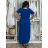 Langärmeliges Kurzarmkleid für Damen in Übergröße (M / L / XL / 2XL ONE SIZE) ITALIAN FASHION IMD22489
