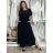 Langärmeliges Kurzarmkleid für Damen in Übergröße (M / L / XL / 2XL ONE SIZE) ITALIAN FASHION IMD22489