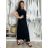 Langärmeliges Kurzarmkleid für Damen in Übergröße (M / L / XL / 2XL ONE SIZE) ITALIAN FASHION IMD22489