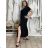 Langärmeliges Kurzarmkleid für Damen in Übergröße (M / L / XL / 2XL ONE SIZE) ITALIAN FASHION IMD22489