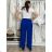 Langes warmes Langarmkleid für Damen in Übergröße (50/52/54 Einheitsgröße) ITALIAN FASHION IM424636 S / M / L Königsblau
