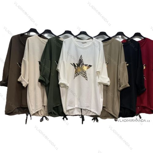 Ärmellose Jacke mit langen Ärmeln (uni sl) ITALIENISCHE Mode IMC17326