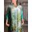 Sommerkleid mit 3/4-Ärmeln für Damen (Einheitsgröße S/M) INDIAN FASHION IMPEM23CA772