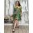 Sommerkleid mit 3/4-Ärmeln für Damen (Einheitsgröße S/M) INDIAN FASHION IMPEM23CA772 S / M / L dunkelblau