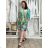Sommerkleid mit 3/4-Ärmeln für Damen (Einheitsgröße S/M) INDIAN FASHION IMPEM23CA772 S / M / L dunkelblau