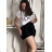 Kurzer Damenrock mit Shorts (S/M ONE SIZE) TURKEY FASHION IMPGM2424505