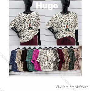 Damen-Strickpullover mit langen Ärmeln (Einheitsgröße S/M) ITALIAN FASHION IMWDT23005