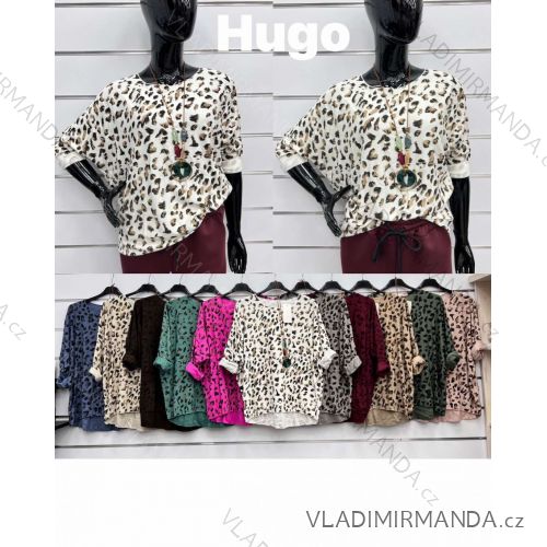 Damen-Strickpullover mit langen Ärmeln (Einheitsgröße S/M) ITALIAN FASHION IMWDT23005