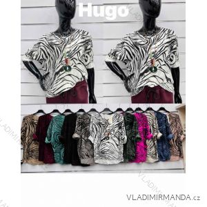 Damen-Strickpullover mit langen Ärmeln (Einheitsgröße S/M) ITALIAN FASHION IMWDT23005