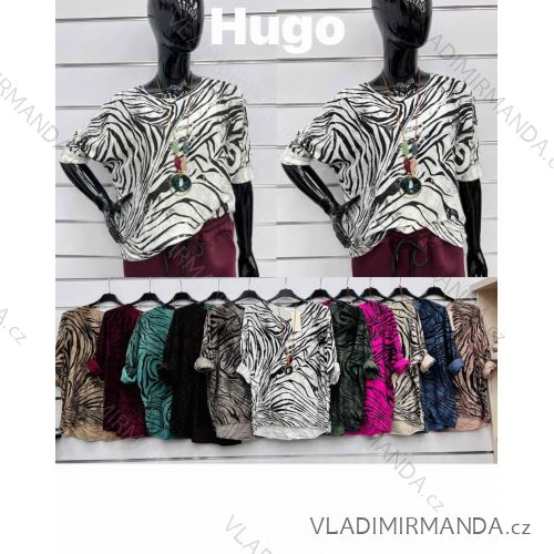 Damen-Strickpullover mit langen Ärmeln (Einheitsgröße S/M) ITALIAN FASHION IMWDT23005