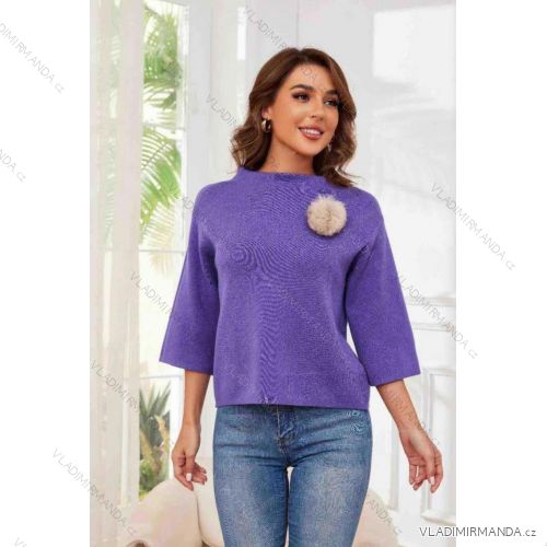 Damen-Strickpullover mit langen Ärmeln (S/M/L EINHEITSGRÖSSE) IMM24M8096