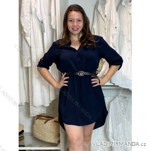 Damen Langarm Tunika Verlängert (L / XL ONE SIZE) ITALIAN FASHION IMD211117