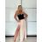 Kurzärmliges Sommer-Freizeitkleid für Damen (S/M/L EINHEITSGRÖSSE) ITALIAN FASHION IMWGB25022 XS/S/M růžová fuchsiová