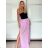 Kurzärmliges Sommer-Freizeitkleid für Damen (S/M/L EINHEITSGRÖSSE) ITALIAN FASHION IMWGB25022 XS/S/M růžová fuchsiová