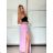 Kurzärmliges Sommer-Freizeitkleid für Damen (S/M/L EINHEITSGRÖSSE) ITALIAN FASHION IMWGB25022 XS/S/M růžová fuchsiová