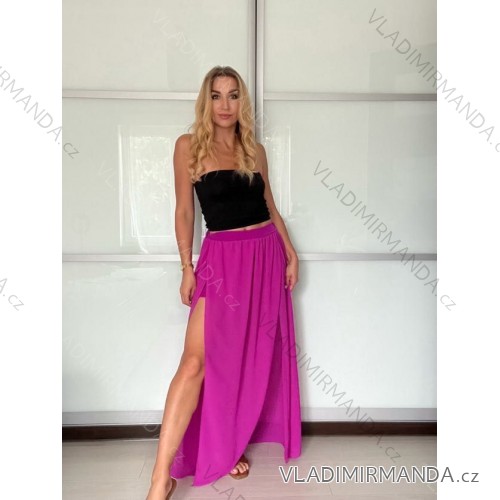 Kurzärmliges Sommer-Freizeitkleid für Damen (S/M/L EINHEITSGRÖSSE) ITALIAN FASHION IMWGB25022 XS/S/M růžová fuchsiová