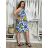 Ärmelloses Sommerkleid für Damen (L/XL EINHEITSGRÖSSE) ITALIAN FASHION IMPEM23C4192 M/L/XL blau