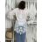 Kleid mit 3/4 Ärmeltasche für Damen (uni sl) ITALIAN Fashion IM3181746