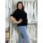 Übergroßer gestrickter Langarmpullover für Damen (S/M EINHEITSGRÖSSE) ITALIAN FASHION IMSN2416125