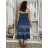 Langes Sommerkleid mit kurzen Ärmeln für Damen (Einheitsgröße S/M) ITALIAN FASHION IMPEM23VA715