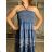 Langes Sommerkleid mit kurzen Ärmeln für Damen (Einheitsgröße S/M) ITALIAN FASHION IMPEM23VA715