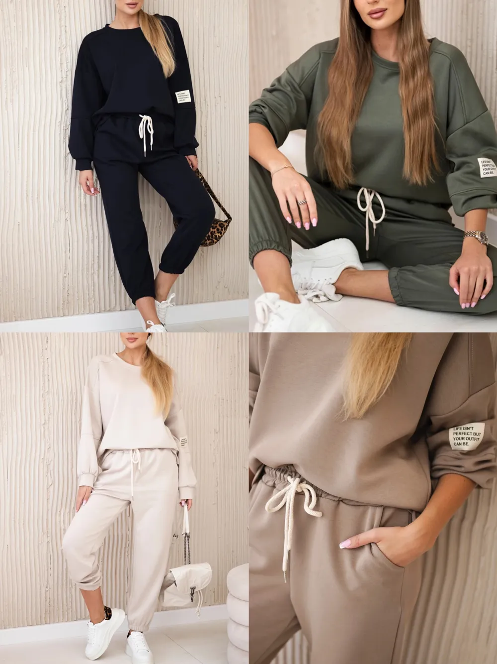 Elegante Hose mit Gürtel 3/4 kurz Damen (S/M/L Einheitsgröße) ITALIAN FASHION IMPLI257048