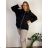Ärmellose Jacke mit langen Ärmeln (uni sl) ITALIENISCHE Mode IMC17326 50/52/54 schwarz