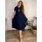 Elegantes Damen-Partykleid mit langen Ärmeln (S/M ONE SIZE) ITALIAN FASHION IM322282