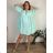 Übergroßes Sommerkleid für Damen 3/4 Langarm (S/M Einheitsgröße) ITALIAN FASHION IMPEM25C7058