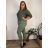 Elegante Hose mit Gürtel für Damen (S/M/L ONE SIZE) ITALIAN FASHION IM425057