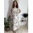 Kurzarm-Sommerkleid für Damen FIORE (S/M/L EINHEITSGRÖSSE) ITALIAN FASHION IMSM25019