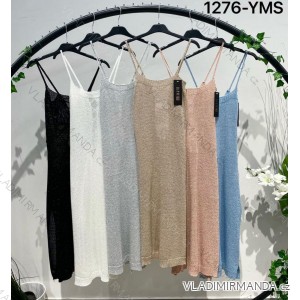 Midikleid mit breiten Trägern für Damen (S/M EINHEITSGRÖSSE) ITALIAN FASHION IMM23M18313