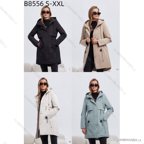 Herbstjacke mit Kapuze, Reißverschluss, langen Ärmeln, Damen (S - 2XL) SWEST IMWSW25B8556