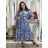 Damen-Sommerkleid mit 3/4-Ärmeln (Einheitsgröße S/M) INDIAN FASHION IMPEM23G123 S / M / L blau
