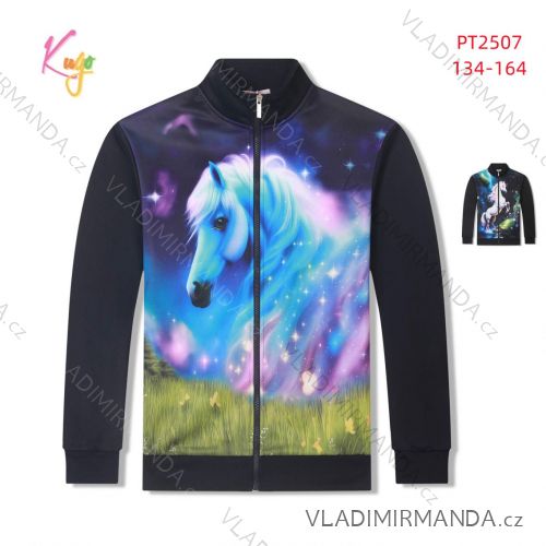 Kinder-Sweatshirt mit schwachem Reißverschluss für Mädchen (98-128) KUGO GM8661