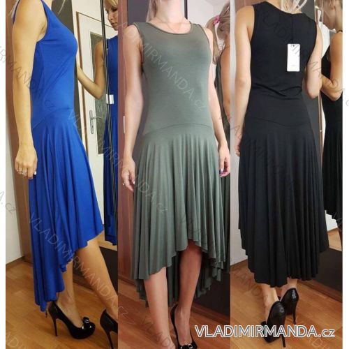 Sommer-Frauenkleid (uni sl) ITALIENISCHE Mode IM9176446
