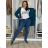 Cardigan pletený teplý dlouhý rukáv dámský (S/M/L ONE SIZE) ITALSKÁ MÓDA IMD21886