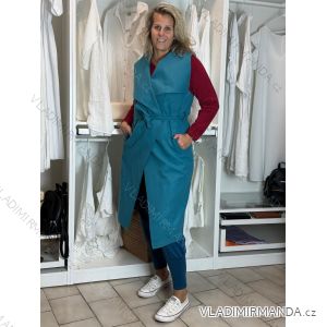 Lange ärmellose Fleeceweste für Damen, übergroß (S/M/L/XL ONE SIZE) ITALIAN FASHION IMD22900