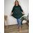 Šaty oversize krátký rukáv dámské nadrozměr (4XL/5XL ONE SIZE) ITALSKÁ MÓDA IM422026