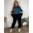 Damen Warmes Langarmkleid (L / XL ONE SIZE) ITALIAN FASHION IM421MIA