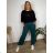 Damen Warmes Langarmkleid (L / XL ONE SIZE) ITALIAN FASHION IM421MIA
