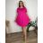 Sommerkleid oval Kurzarm Damen Übergröße (50/52/54 Einheitsgröße) ITALIAN FASHION IM425011