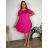Sommerkleid oval Kurzarm Damen Übergröße (50/52/54 Einheitsgröße) ITALIAN FASHION IM425011