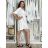 Kurzarmhemd Kleid Kleid (uni L-2XL) ITALIENISCH MODA IMS20002