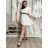Kurzarmhemd Kleid Kleid (uni L-2XL) ITALIENISCH MODA IMS20002