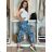 Trainingshose lang Damen (uni s / m) ITALIENISCH MODA IM419836 S / M / L schwarz