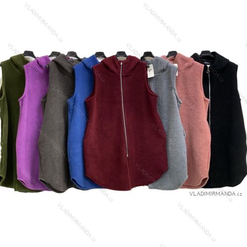 Ärmellose Jacke mit langen Ärmeln (uni sl) ITALIENISCHE Mode IMC17326