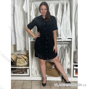 Langes lässiges Kurzarm-Damenkleid, übergroß (42/44/46 Einheitsgröße) ITALIENISCHE MODE IMD2525370